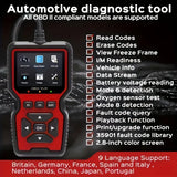 Scanner Code Reader Car Diagnostic Tool Engine Fault Code Reader for Turn V519 OBD2 Scanner Handheld Vehicle Inspection