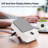 Portable Waist Fan Hanging Neck Fan Mini USB Rechargeable Portable Waist Clip Fan for Outdoor Sports Working Travel Small Fan