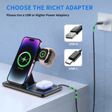 Foldable 3 in 1 Wireless Charging Station for iPhone