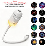 USB LED Car Atmosphere Projector Star Light Galaxy Light