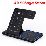 Foldable 3 in 1 Wireless Charging Station for iPhone