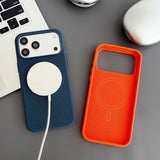 Magnetic TechWoven Case for iPhone 17 / Air / 16 / 15 / 14 / 13 Pro Max – MagSafe Compatible Shockproof Cover