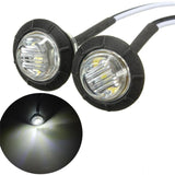10 PCS 3/4 Inch round LED Clearance Light Front Rear Side Indicator Bullet Marker Lamp for Truck RV Car Bus Trailer Van Caravan Boat, Blue