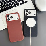 Magnetic TechWoven Case for iPhone 17 / Air / 16 / 15 / 14 / 13 Pro Max – MagSafe Compatible Shockproof Cover