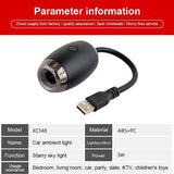 USB LED Car Atmosphere Projector Star Light Galaxy Light