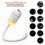 USB LED Car Atmosphere Projector Star Light Galaxy Light