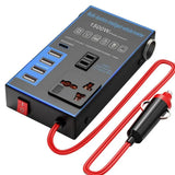 Multifunctional Car Charger with AC Outlets & USB