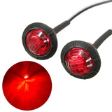 10 PCS 3/4 Inch round LED Clearance Light Front Rear Side Indicator Bullet Marker Lamp for Truck RV Car Bus Trailer Van Caravan Boat, Blue