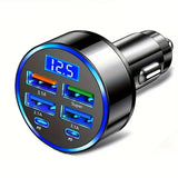 Tidesmit 60W PD 3.0 Dual Port Fast USB C Car Charger Wireless Charging Station