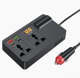 Multifunctional Car Charger with AC Outlets & USB