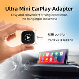 2In1 Mini Wireless Carplay Adapter Ultra Wireless Android Auto AI Smart Box Intelligent Systems for Wired Carplay Car