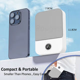 Portable Waist Fan Hanging Neck Fan Mini USB Rechargeable Portable Waist Clip Fan for Outdoor Sports Working Travel Small Fan