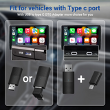 Wired to Wireless CarPlay & Android Auto Adapter